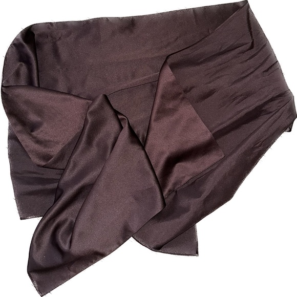 David's Bridal Accessories - David’s Bridal Brown Satin Wrap 80 inch